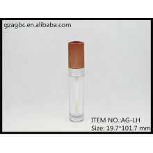 Transparente & leeren Kunststoff Runde Lip Gloss Tube AG-LH, AGPM Kosmetikverpackungen, benutzerdefinierte Farben/Logo